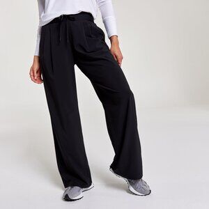 CALIA Truelight Wide Leg Pants Front Pleat Black Womens Medium